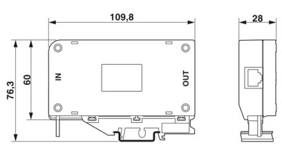 Ethernet Spd D-LAN-CAT.5-HC Phoenix Contact Surge protection device for RJ45 POE LAN Ethernet Network 2800763