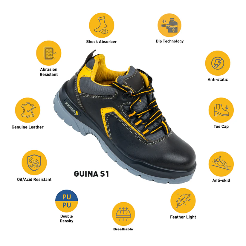 Mallcom Guina S1 Safety Steel Toe Shoes