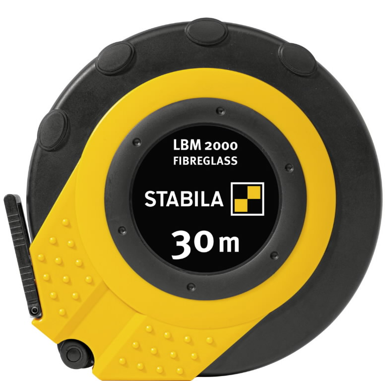 STABILA 30m Fiberglass ClosedCase  Kink Resistant Measurement Tape Metric Scale LBM 2000 19655