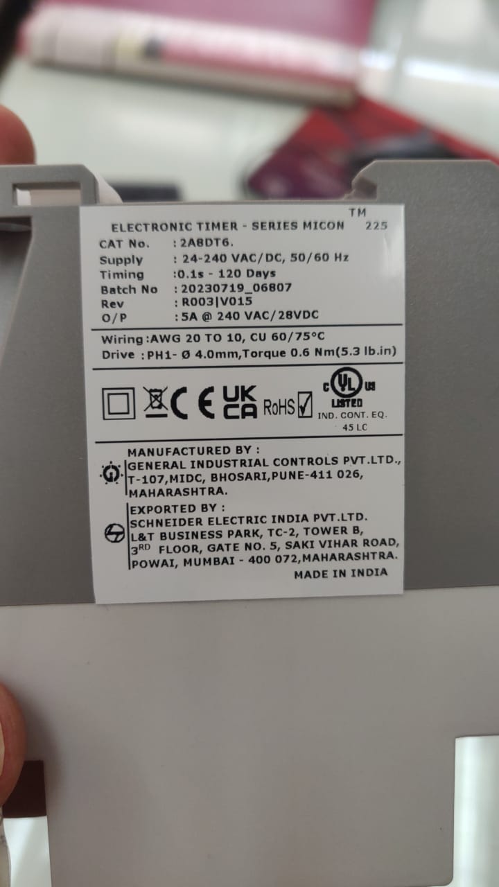 GIC Analog Timer Relay 24-240 VAC / DC, Signal Based Multi – Function Micon 225 Series Electronic Timer Switch