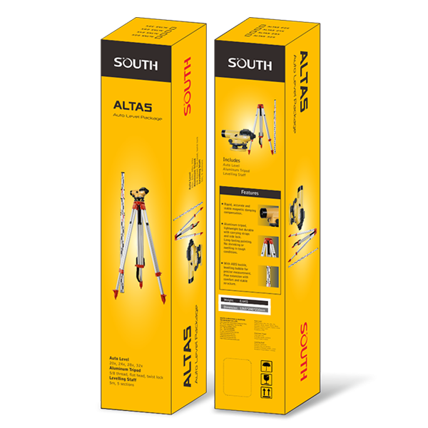 South ALTAS Auto Leveling Set NL32G Machine(32x) With Tripod And Staff