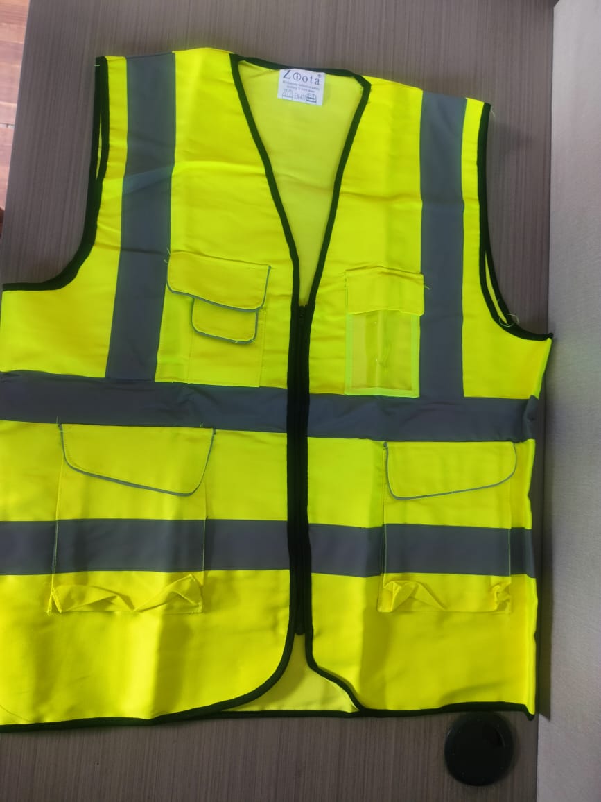 Ziota High Quality(220 gsm) Multi Pocket Reflective Safety jacket EN Standard