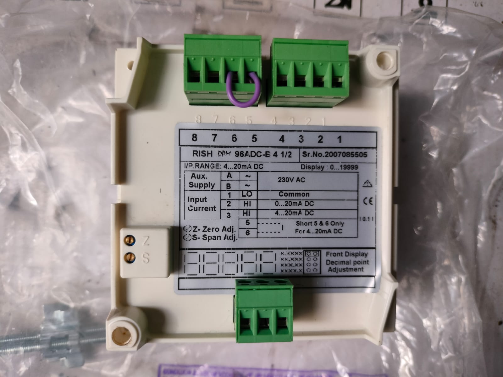 Rish Digital Mw Power Meter 4 1/2 digits 96ADC-B