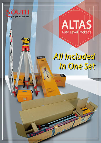 South ALTAS Auto Leveling Set NL32G Machine(32x) With Tripod And Staff