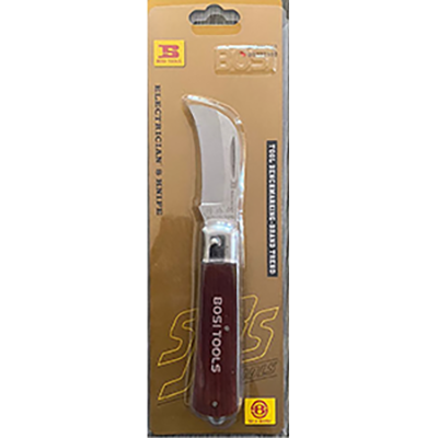 Bosi Tools Electrician's Knife Cable Stripper Rust Free Foldable