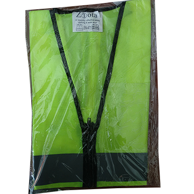 Ziota Flurecent Hi-visibility Safety Vest Green 2V2H Reflective Jacket EN-471