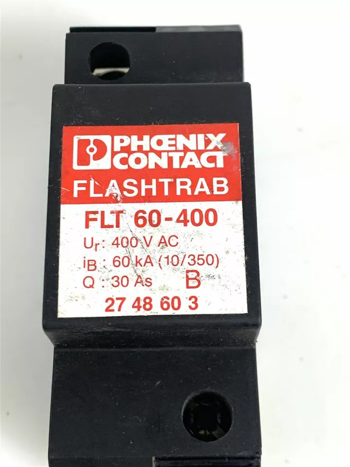 Type 1, 1 Phase, 1 Channel/Position SPD Phoenix Flashtrab 60KA Lightening Surge FLT 60-400